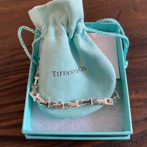 NWT Tiffany & Co. T Link Sterling Silver Bracelet